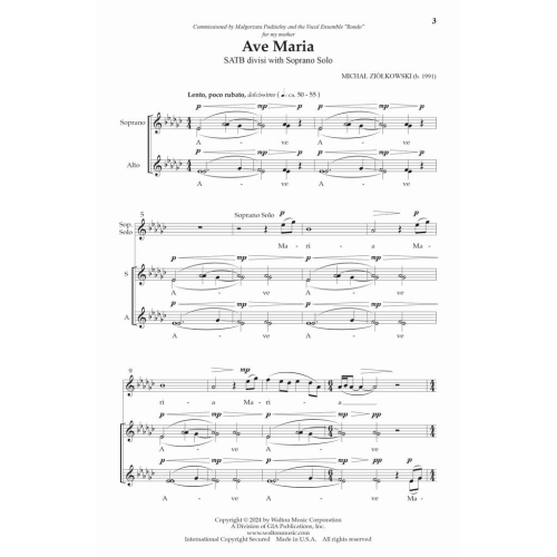 Zió?kowski, Micha? - Ave Maria