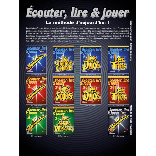 Écouter, lire & jouer Éd. complète Flûte Traversi.