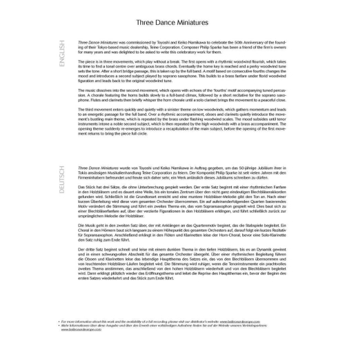 Sparke, Philip - Three Dance Miniatures