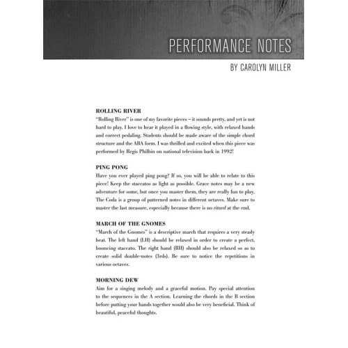 Composer's Choice - Carolyn Miller