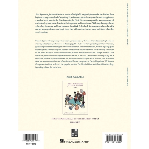 Spanswick, Melanie - First Repertoire for Little Pianists - Book 2