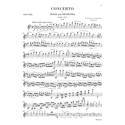 Mendelssohn - Violin Concerto in E minor, op. 64 - Music Minus One