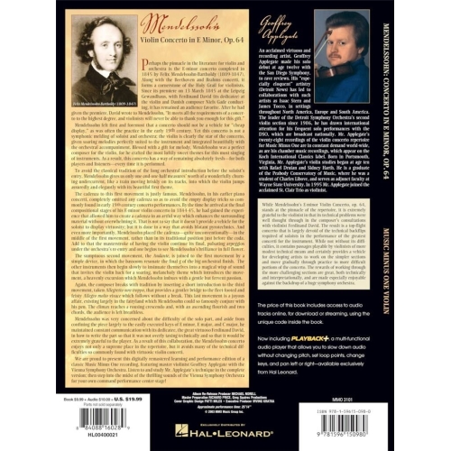 Bartholdy, Felix Mendelssohn - Mendelssohn - Violin Concerto in E Minor, Op. 64