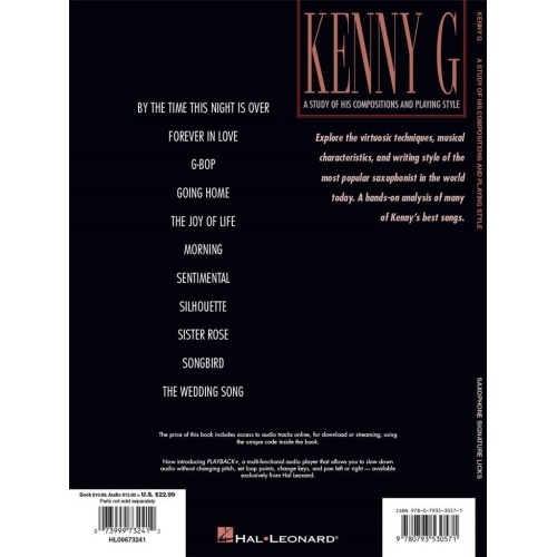 Saxophone Signature Licks: Kenny G