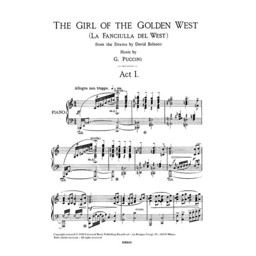Puccini, Giacomo - La fanciulla del West