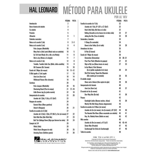 Hal Leonard Ukulele Method Book 1 (Spanish Edition)
