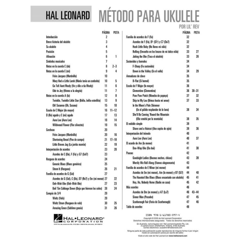 Metodo para Ukulele Libro 1