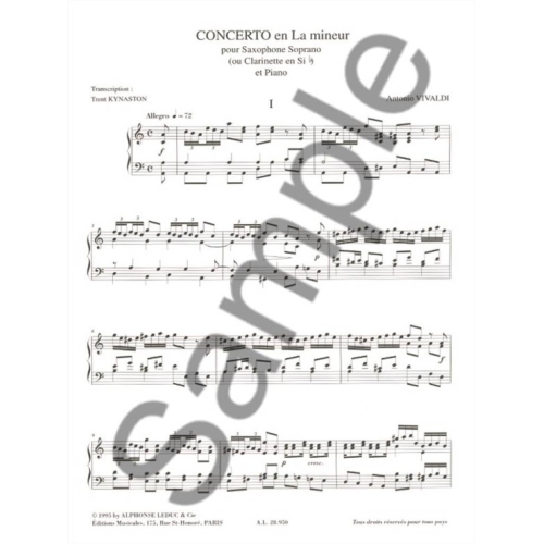 Vivaldi, Antonio - Concerto in A minor, RV 461