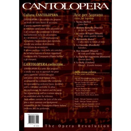 Arias for Soprano Volume 1 (Cantolopera)