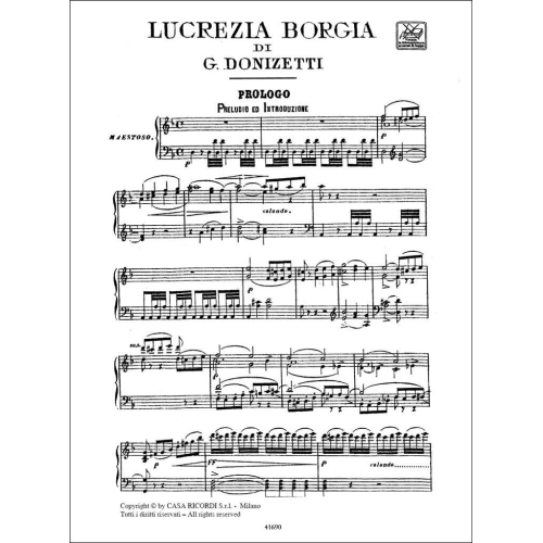 Donizetti, Gaetano - Lucrezia Borgia