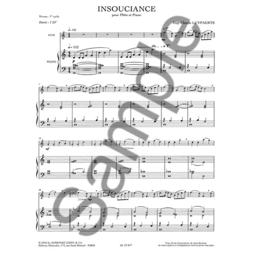 Luypaerts - Insouciance et Cinq Sets