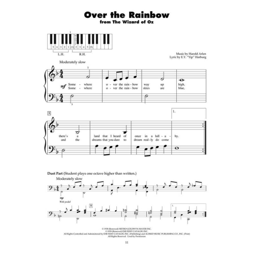 Five Finger Piano: Over The Rainbow And Other Great Songs -