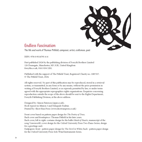 Endless Fascination: The Life and Work of Thomas Pitfield, Composer, Artist, Craftsman, Poet