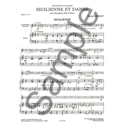 Meriot - Sicilienne & Danse