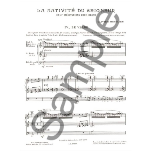 Messiaen, Olivier - La Nativite du Seigneur, Volume 2
