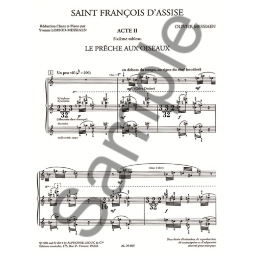 Messiaen, Olivier - Saint Francois d'Assise - Volume 3, Act 2