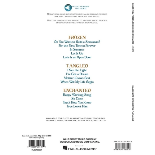 Songs from Frozen, Tangled and Enchanted