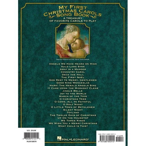 My First Christmas Carols Song Book