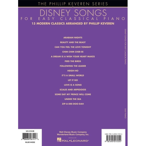 Disney Songs for Easy Classical Piano