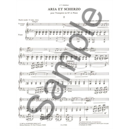 Aroutiounian, Alexandre - Aria Et Scherzo