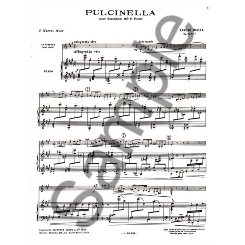 Bozza, Eugène - Pulcinella Op.53 No.1