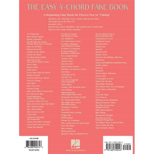 The Easy 4-Chord Fake Book