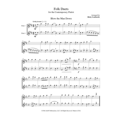 Folk Duets for the Contemporary Flutist