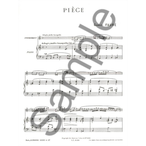 Faure - Piece for Flute/Oboe/Violin