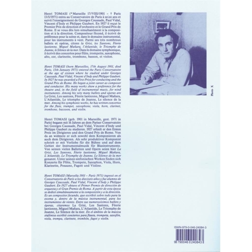 Tomasi, Henri - Evocations