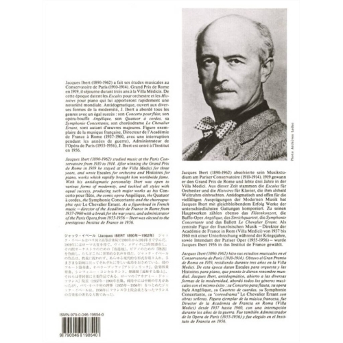 Ibert, Jacques - Histoires Pour Saxophone Et Piano