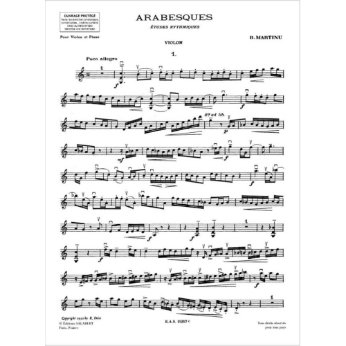 Martinu, Bohuslav - 7 Arabesques