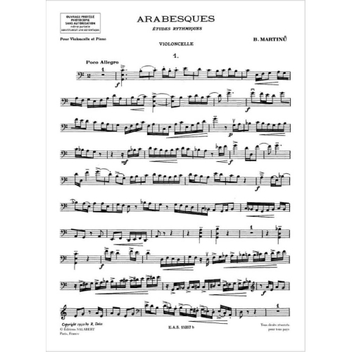 Martinu, Bohuslav - 7 Arabesques