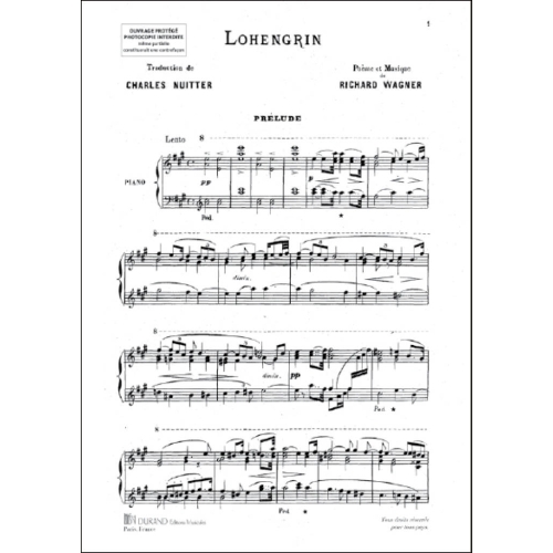 Wagner, Richard - Lohengrin Chant-Piano (Francais Seul