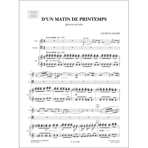Boulanger, Lili - D'Un Matin De Printemps