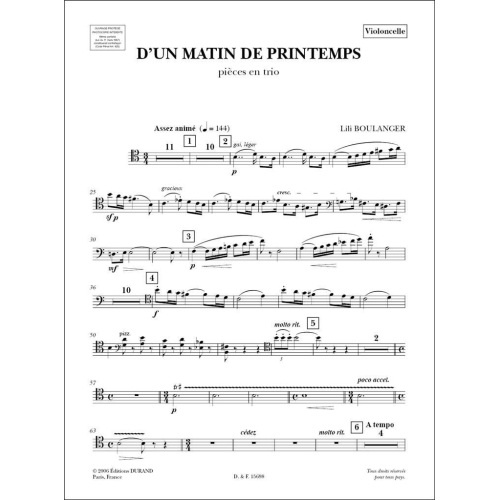Boulanger, Lili - D'Un Matin De Printemps