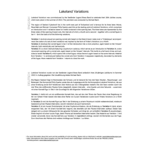 Sparke, Philip - Lakeland Variations