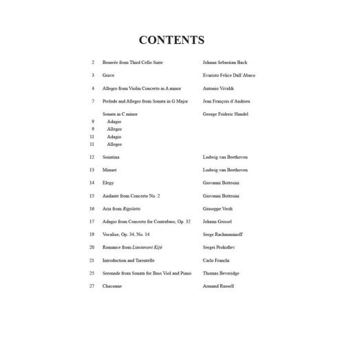 Solos for the Double Bass Player