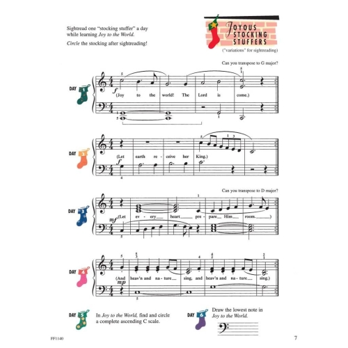 Faber & Faber - Piano Adventures Christmas Book Level 2B