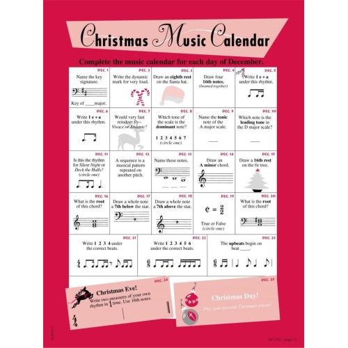 Faber & Faber - Piano Adventures Christmas Book Level 4