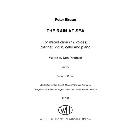Bruun, Peter - The Rain at Sea (Full Score)
