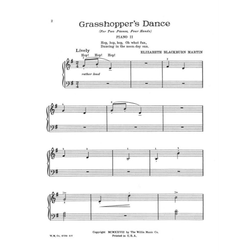 Martin, Elizabeth Blackburn - Grasshopper's Dance