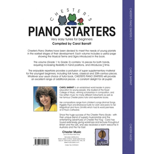 Barratt: Chesters Piano Starters Volume Three