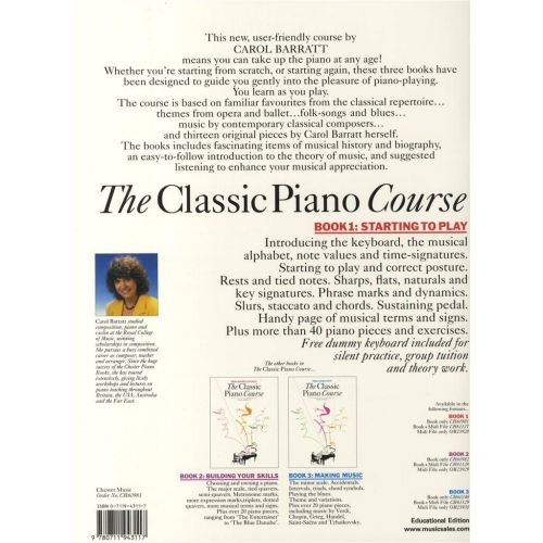 The Classic Piano Course Book 1: Starting To Play