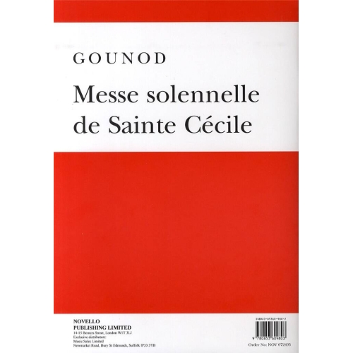 Gounod, Charles - Messe Solennelle De Sainte Cécile