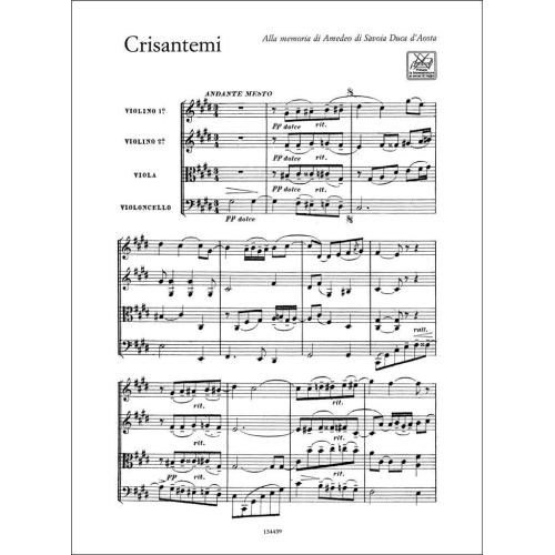 Puccini, Giacomo - Chrysanthemums And Three Minuets