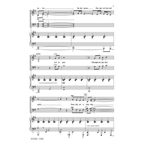 Sondheim, Stephen - Sunday