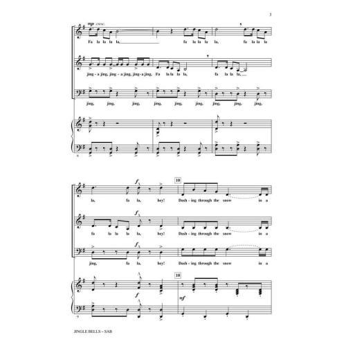 James Pierpont: Jingle Bells - SAB (Optional A Cappella)