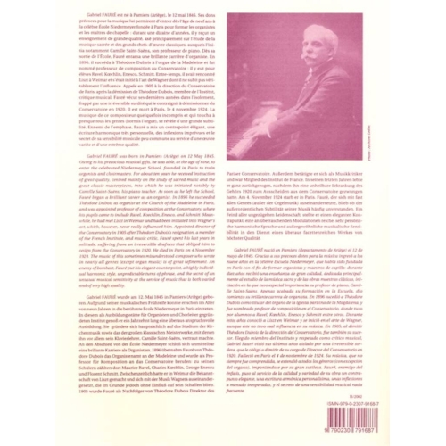 Fauré, Gabriel - Romance en La majeur pour violoncelle et piano