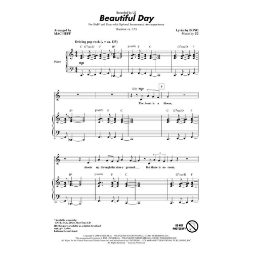 U2: Beautiful Day (American Idol cover)