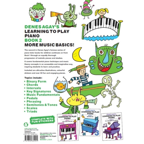 Denes Agays Learning To Play Piano - Book 2 - More Music Basics!